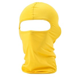 BlueSunshine Balaclava Ultra Thin Ski Mask – Motorcycle Cycling Hood Hat Full Face Mask for Sun UV Protection (Yellow)