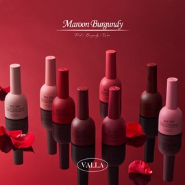 classic nail Balagel Maroon Burgundy Red Syrup Gel 8-piece set + 2 top gels / 발라젤 마룬버건디 레드 시럽젤 8종 세트+ 탑젤2개