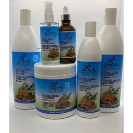 Sabelle Cosmetics Rosemary, Cinnamon & Collagen Hair Care Kit, 6 Piece Set