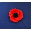Red and Sparkle Black Poppy Flower with a Brooch Pin