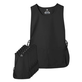 Adar Uniforms Universal Unisex Cobbler Apron 6 Pack - 7026 - BLK - R