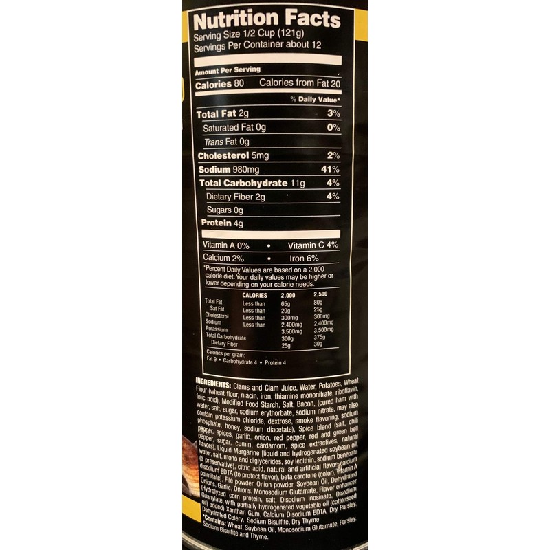 Tony’s Clam Chowder, 3X World Champion, 51oz ounce (1 single