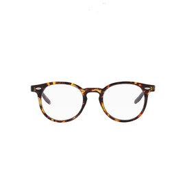 Long Keeper Round Blue Light Blocking Glasses Women Men Computer Gaming Eyewear Clear Glasses Anti Eye Strain (Leopard Clear)