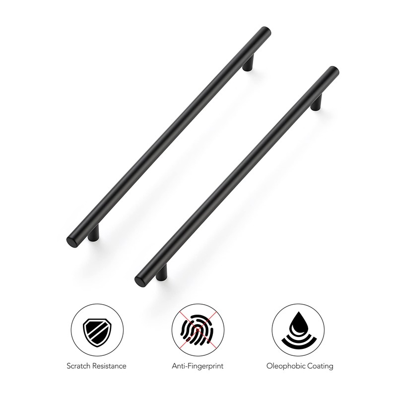 Ravinte 10 Inch Cabinet Handles Matte Black Stainless Steel Kitchen