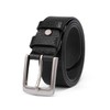TEAMMAO Men's Full Leather Belt 38 mm Wide Black Brown