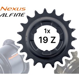 F26 Shimano Nexus Sprocket I Alfine Sprocket for Bicycle Rear Wheel Gear Hub Wear Part Service Maintenance Replacement Hub Replacement Sprocket (Black 19 Teeth)