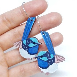 Pixie Nut & Co. Fairy Wren Hoop Earrings