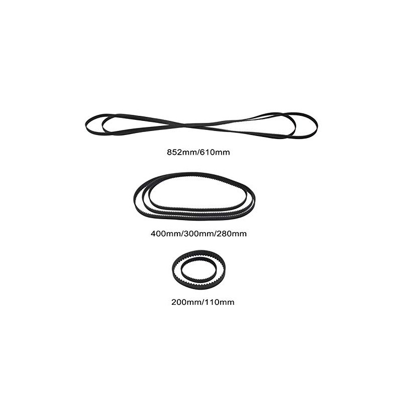 GT2 Timing Belt, Powertool Rubber Synchronous Belt - 6mm Width