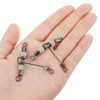 PATIKIL 3-Way Swivel 83lb 10 Pack Cross Line T-Turn Rolling
