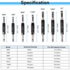 HARFINGTON 16pcs Self Centering Drill Bit Set 5/64" - 1/4"