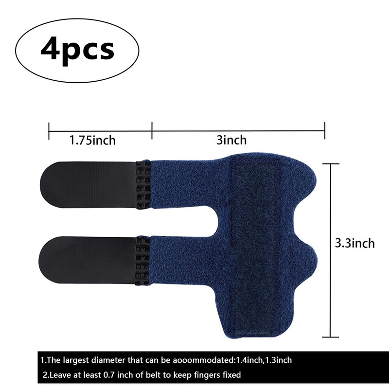 LUTER 4 Pcs Finger Splints Finger Straightener Finger Support Finger
