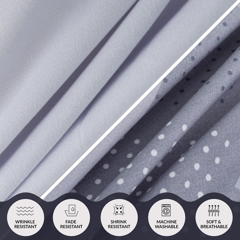 Grace Double Duvet Set - Brushed Microfiber Duvet Cover Double