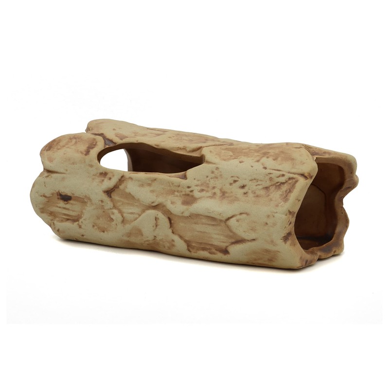 ALEGI Aquarium Decorations Log Betta Fish Tank Accessories Ceramic Cave,