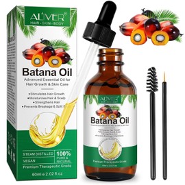 Aliver Batana Oil Hair Growth 2.0fl.oz Reduce Hair Loss By Thickening Moisturizing