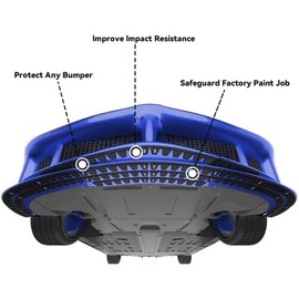 AUTOXBERT 8PCS Universal Car Front Bumper Guard Chassis Anti-Scratch Anti-Skid Kit Scrape Protector,Car Bumper Guard Anti-Scratch Kit Scrape Protector Plate Skid Plate DIY with Pre-Attach