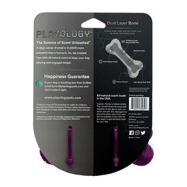 Playology Bacon Scent Dual Layer Bone Dog Toy