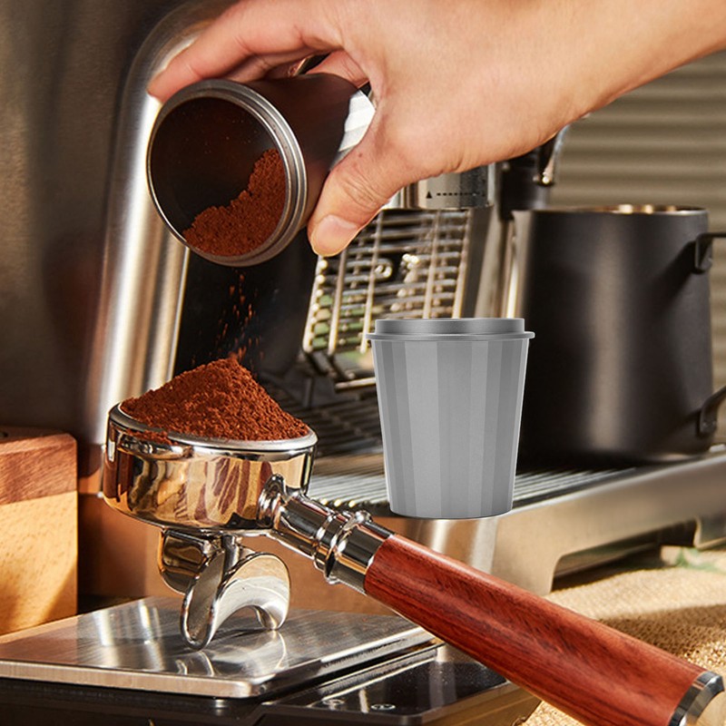 58mm Dosing Cup Prevent Stick Aluminum Alloy Multipurpose Coffee Powder