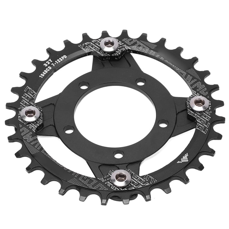 Keenso 104BCD Chainring, 32T Chainring Mid Drive Chainring Adapter Aluminum