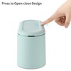 MEETOZ Mini Trash Can with Lid, Small Trash Can, Desk