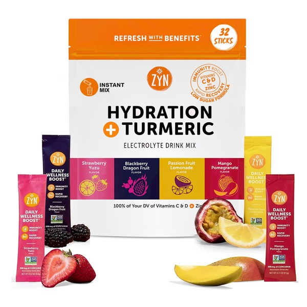 ZYN ZYN Electrolyte Drink Mix Hydration Packets, Electrolytes Powder, Hydration
