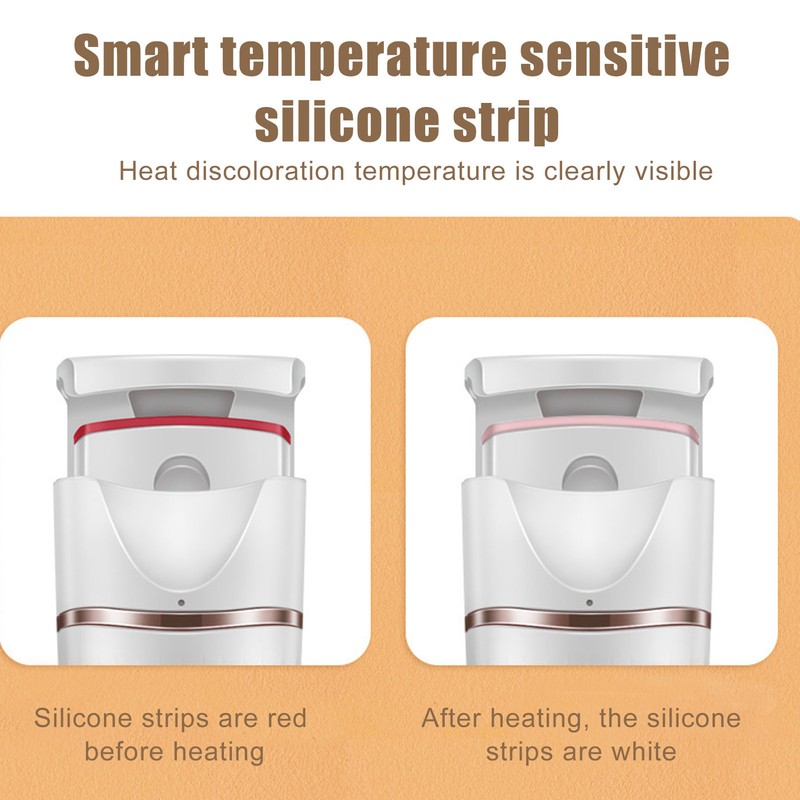 Electric Heated Eyelash Curler USB Charging Long Lasting Curl Fast