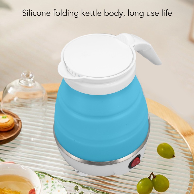 Foldable Electric Kettle Portable 600ml Compact Fast Boiling Hot Water