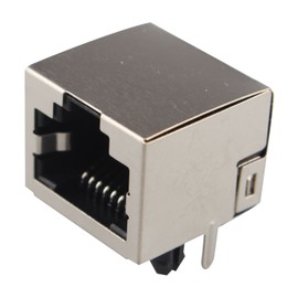 Futheda 10 Pcs RJ45 Jack Socket 8P8C PCB Mount Network Connectors Ethernet Couplers 180 Degree