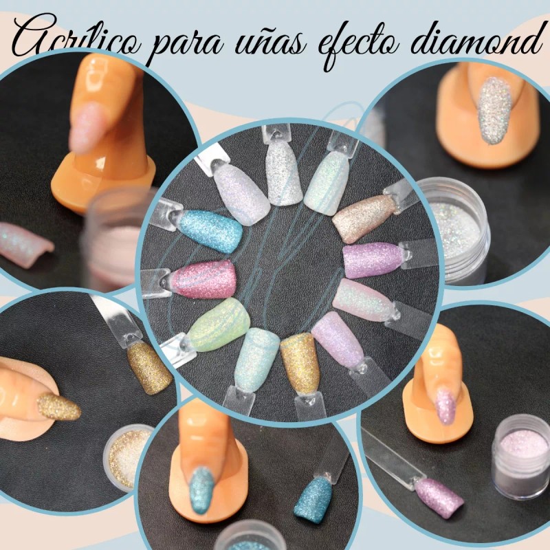 Xiaoya Kit Para Uñas De Acrilico 12 Color Basicos Pastel