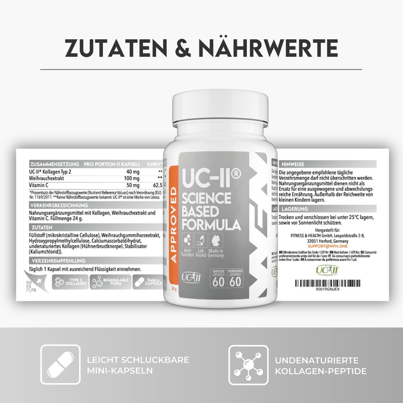 WFN Approved UC-II - Undenatured Collagen Type 2 High Dose