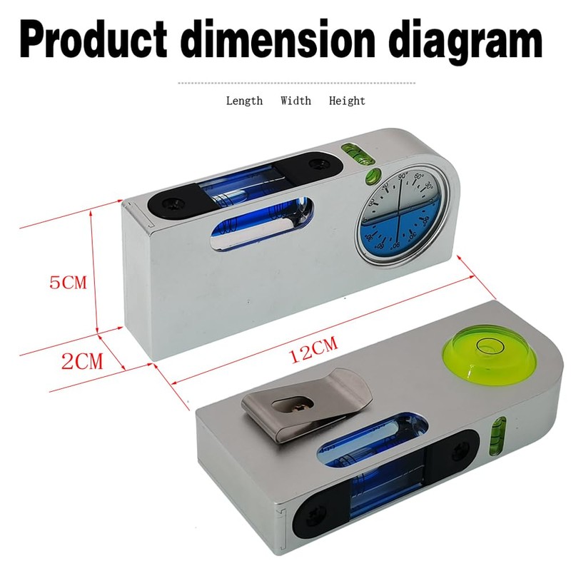 Multi Angle Measuring Scale with Magnetic Solid Aluminum Alloy Mini