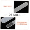 WOONEKY 4sets Professional Manicure Tools Nano Glass Nail Files Sanding