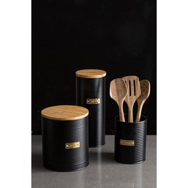 Typhoon 1401.17 Pasta Storage Canister Pasta Storage Canister, 11 x 11 x 27 cm, Matte Black, 29172