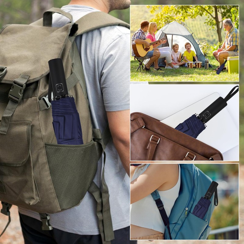 Gifmore Compact Windproof Umbrella - Automatic, Portable, Strong Foldable Travel