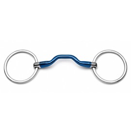 Cavalon Loose Ring Low Port Mullen Sweet Iron Snaffle Bit (4.75")