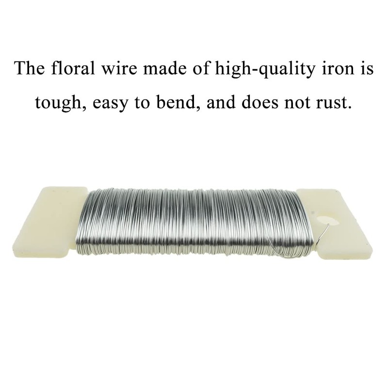 HAHIYO 26Gauge Silver Wire - 1 Roll, 38 Yards (115