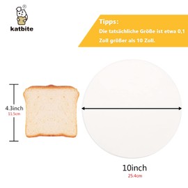 Baking Parchment Paper Round 200 Pieces Diameter 25.4 cm (10 Inches), katbite Greaseproof Non-Stick Parchment Paper Cuts for Cakes, Pizza Baking, 15.2 cm / 17.8 cm / 20.3 cm / 30.5 cm Options