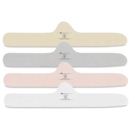 More of Me to Love Organic Bra Liner 4-Pack, Cotton, Small (Pearl White, Blush Pink, Stone Gray, Fawn Beige)