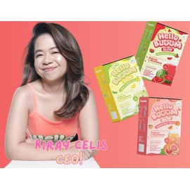 Hello Bloom GLOW Powder Juice Drink by Kiray Celis, 10 sachets x 18g (180g, Watermelon)