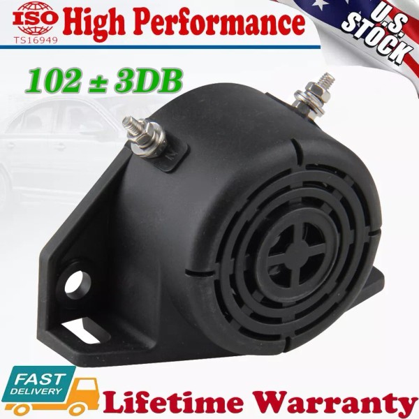 CARBOLE 12V-24V Car Alarm Horn Waterproof Backup Warning Alarm Horn