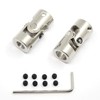 Befenybay 2 Pcs 8mm to 10mm Universal Joint Shaft Coupling