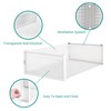 PARANTA 8-Piece Boot and 12-Piece Shoe Storage Box, Stackable Clear