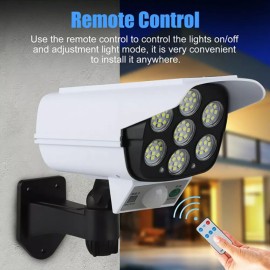 Camecho 77 LED Solar Power PIR Motion Camera Wall Light Outdoor Garden Lamp IP65