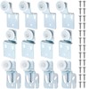 Blulu 12 Pcs Sliding Closet Door Roller Kit Wardrobe Door
