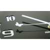 FLEXISTYLE modern wall clock Butterflies black acrylic glass high gloss