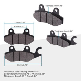 GOOFIT Motorcycle Disc Brake Pads Set Replacement for 50-250cc ATV DB