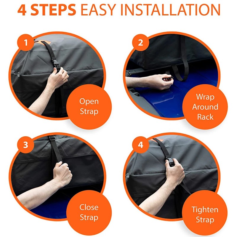 KEEPDSGN Roof Top Rack Carrier Cargo Luggage Storage Cubic Bag