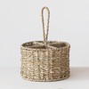 Bloomingville, Natural Round Seagrass Multi-Section Caddy