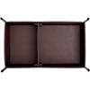 HIGH FIVE Rectangle Leather Tray with Divider Tray Organizer Accessory