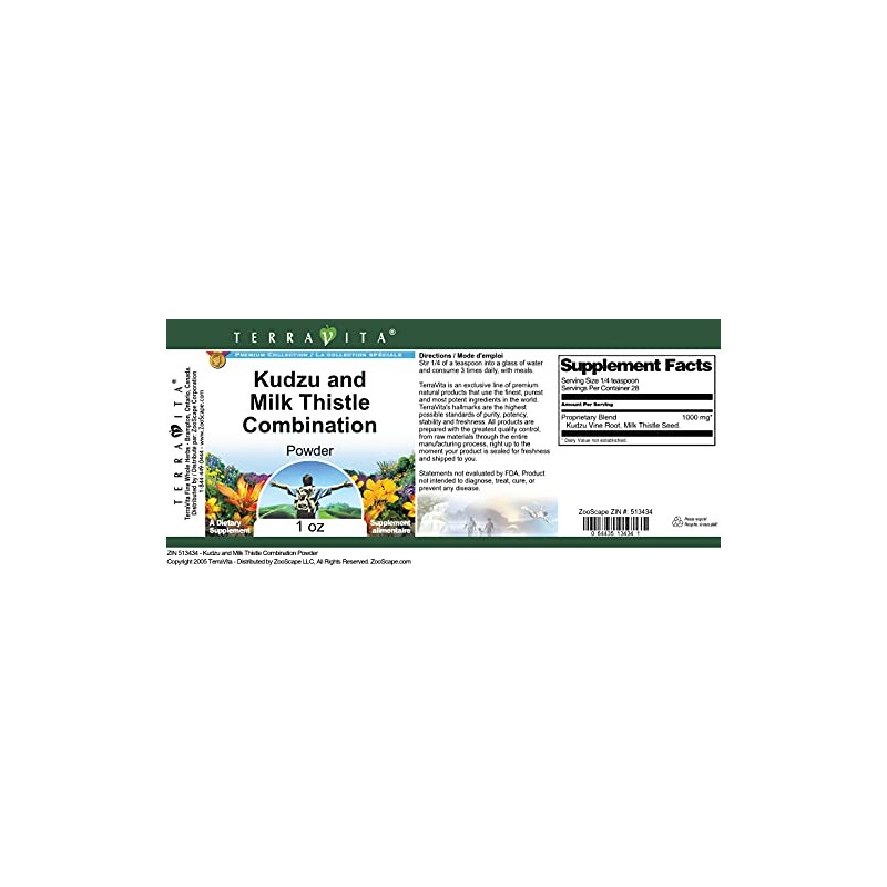 Kudzu and Milk Thistle Combination Powder (1 oz, ZIN: 513434)