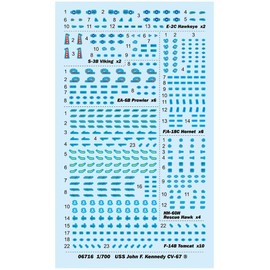 Trumpeter 1:700 - USS John F. Kennedy CV-67, TRU06716